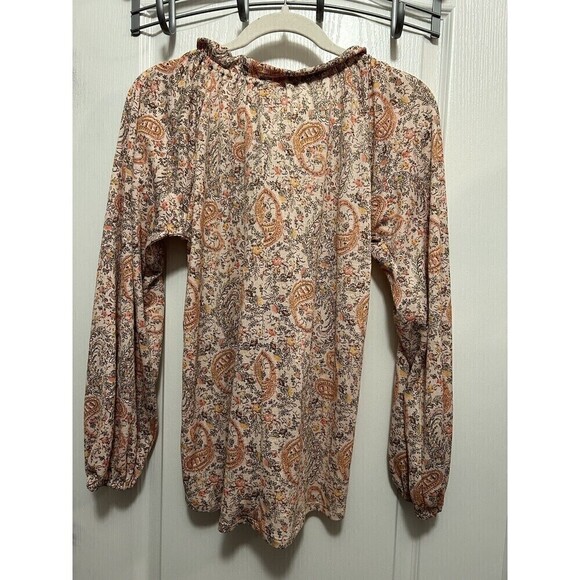 Buckle Daytrip floral blouse Women’s XS Ditzy Cottagecore Lightweight Boho Pink - Picture 5 of 15